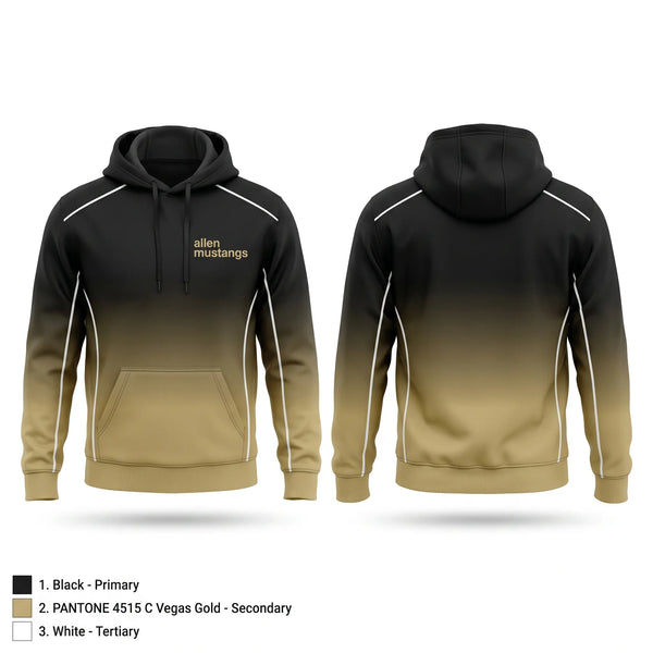 Hoodie, Allen mustangs, Cheer, Teamtime, Team time, sublimation, custom sports apparel, team uniforms, spirit wear, spiritwear, sports uniforms, custom shirts, team store, custom team store, fundraiser sports, apparel fundraiser