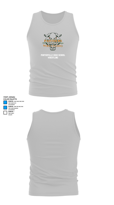 Porterville High School Wrestling 44351185 Tank Top - 13