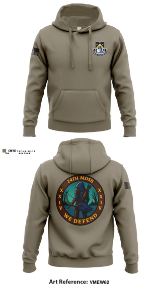 Hoodie, 24TH MDSB, Army, Teamtime, Team time, sublimation, custom sports apparel, team uniforms, spirit wear, spiritwear, sports uniforms, custom shirts, team store, custom team store, fundraiser sports, apparel fundraiser