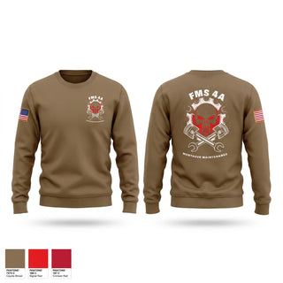 Crew Neck Sweatshirt, FMS 4A, Army, Teamtime, Team time, sublimation, custom sports apparel, team uniforms, spirit wear, spiritwear, sports uniforms, custom shirts, team store, custom team store, fundraiser sports, apparel fundraiser
