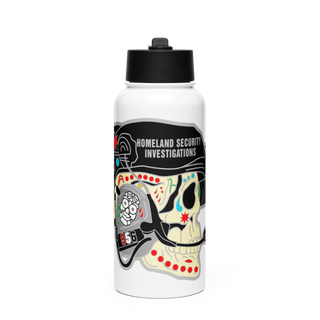 Human Smuggling 75508558 Stainless Steel Water Bottle with a Straw Lid