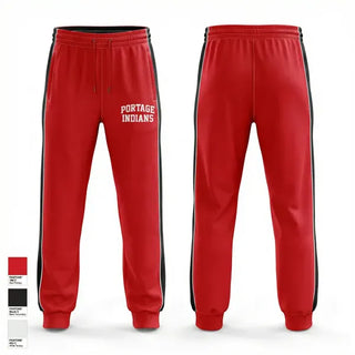 Sweatpants, Portage Indians, Men's Basketball, Teamtime, Team time, sublimation, custom sports apparel, team uniforms, spirit wear, spiritwear, sports uniforms, custom shirts, team store, custom team store, fundraiser sports, apparel fundraiser