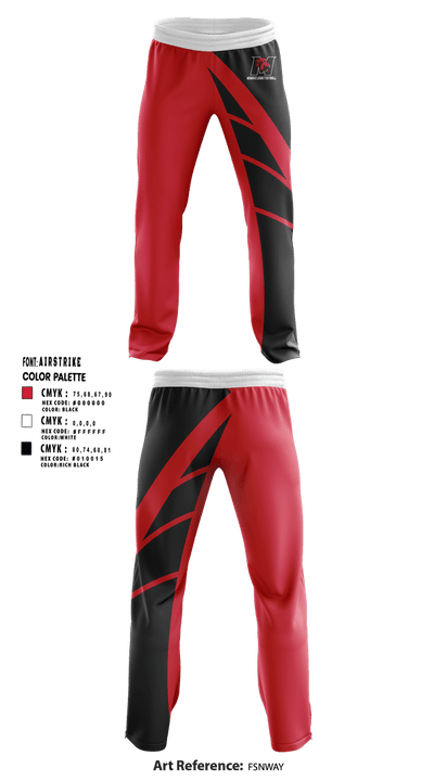 Monroe Lions Football 32210612 Sweatpants - 1