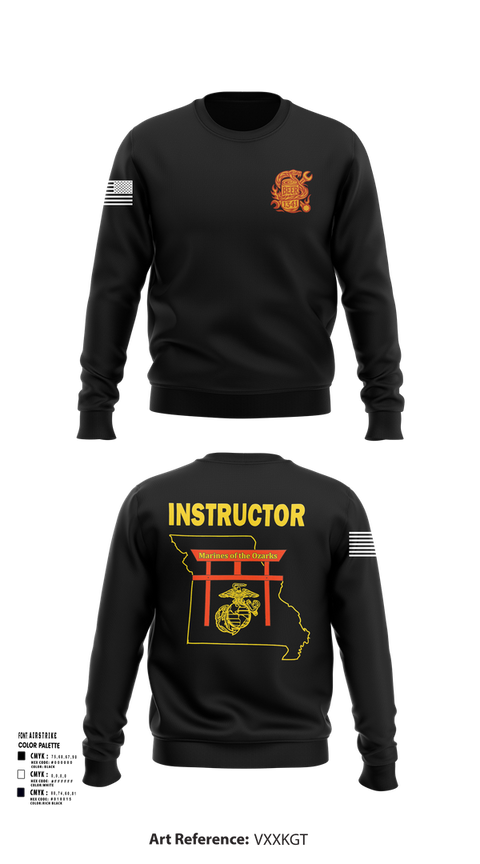 Crew Neck Sweatshirt, BEER, Marines, Teamtime, Team time, sublimation, custom sports apparel, team uniforms, spirit wear, spiritwear, sports uniforms, custom shirts, team store, custom team store, fundraiser sports, apparel fundraiser