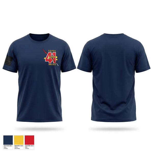 Old School Cotton Feel Shirt, Ladder 41, Fire Department, Teamtime, Team time, sublimation, custom sports apparel, team uniforms, spirit wear, spiritwear, sports uniforms, custom shirts, team store, custom team store, fundraiser sports, apparel fundraiser