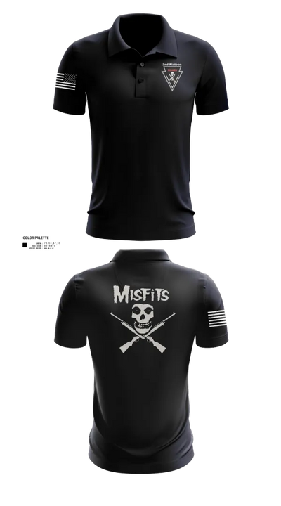 2/11 killer troop 669817 Short Sleeve Performance Polo - 31