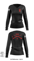 Able Company, 3-509 IN (ABN) 74952132 Women's Long Sleeve V-neck Shirt - 1
