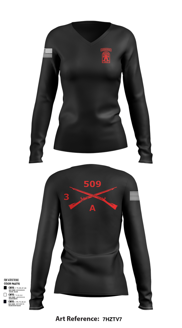 Womens Long Sleeve Vneck Shirt, Able Company, 3-509 IN (ABN), , Teamtime, Team time, sublimation, custom sports apparel, team uniforms, spirit wear, spiritwear, sports uniforms, custom shirts, team store, custom team store, fundraiser sports, apparel fundraiser