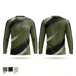 Long Sleeve Performance Shirt, Opulence Security, , Teamtime, Team time, sublimation, custom sports apparel, team uniforms, spirit wear, spiritwear, sports uniforms, custom shirts, team store, custom team store, fundraiser sports, apparel fundraiser