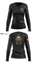 Minnesota State Patrol Women's Long Sleeve V-neck Shirt - 11