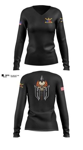 Womens Long Sleeve Vneck Shirt, Minnesota State Patrol, Police, Teamtime, Team time, sublimation, custom sports apparel, team uniforms, spirit wear, spiritwear, sports uniforms, custom shirts, team store, custom team store, fundraiser sports, apparel fundraiser