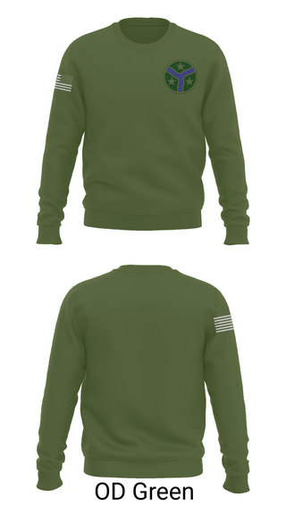 Crew Neck Sweatshirt, 278th Armored Cavalry Regiment, National Guard, Teamtime, Team time, sublimation, custom sports apparel, team uniforms, spirit wear, spiritwear, sports uniforms, custom shirts, team store, custom team store, fundraiser sports, apparel fundraiser