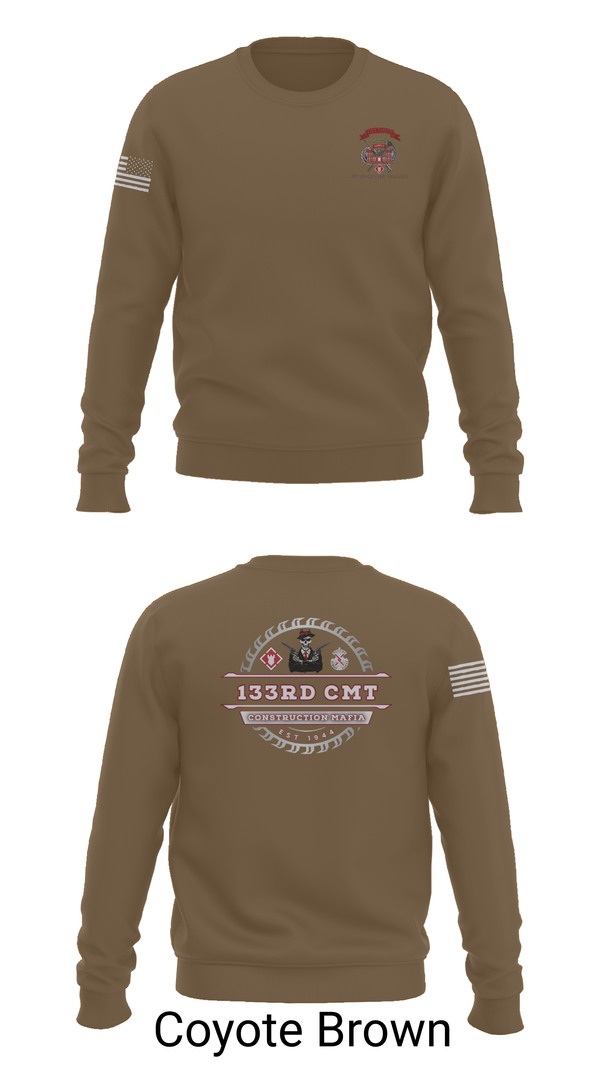 Crew Neck Sweatshirt, 133rd Construction Management Team, , Teamtime, Team time, sublimation, custom sports apparel, team uniforms, spirit wear, spiritwear, sports uniforms, custom shirts, team store, custom team store, fundraiser sports, apparel fundraiser