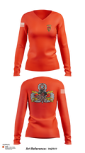 Spartans 31739633 Women's Long Sleeve V-neck Shirt - 103
