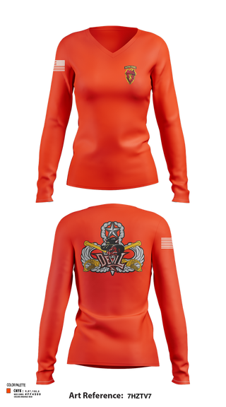 Womens Long Sleeve Vneck Shirt, Spartans, , Teamtime, Team time, sublimation, custom sports apparel, team uniforms, spirit wear, spiritwear, sports uniforms, custom shirts, team store, custom team store, fundraiser sports, apparel fundraiser