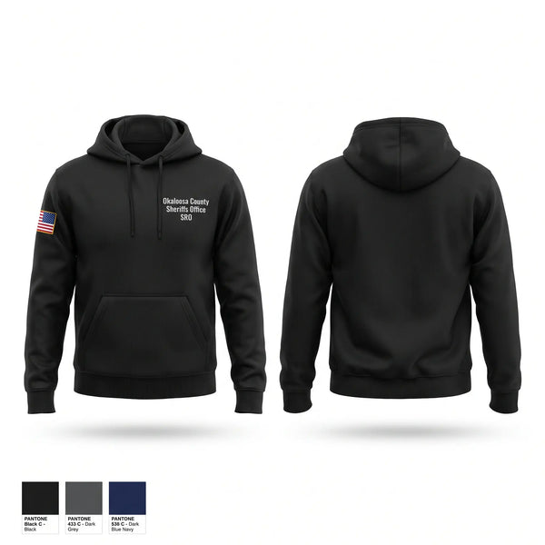 Hoodie, Okaloosa County Sheriff’s Office SRO, Police, Teamtime, Team time, sublimation, custom sports apparel, team uniforms, spirit wear, spiritwear, sports uniforms, custom shirts, team store, custom team store, fundraiser sports, apparel fundraiser