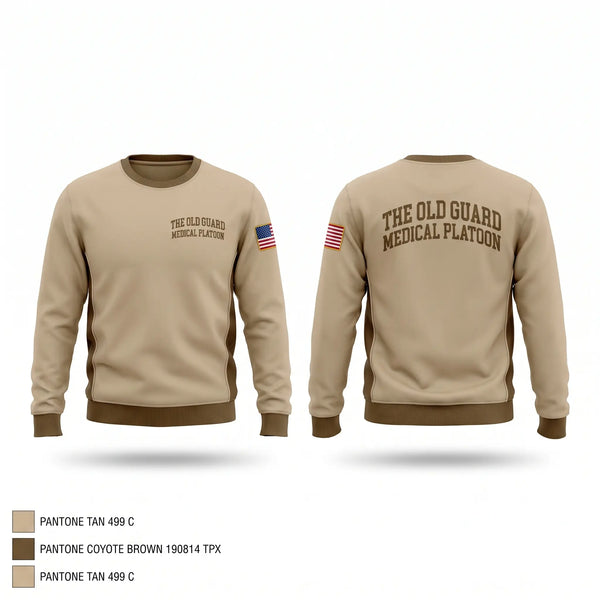 Crew Neck Sweatshirt, The old guard medical platoon, Army, Teamtime, Team time, sublimation, custom sports apparel, team uniforms, spirit wear, spiritwear, sports uniforms, custom shirts, team store, custom team store, fundraiser sports, apparel fundraiser
