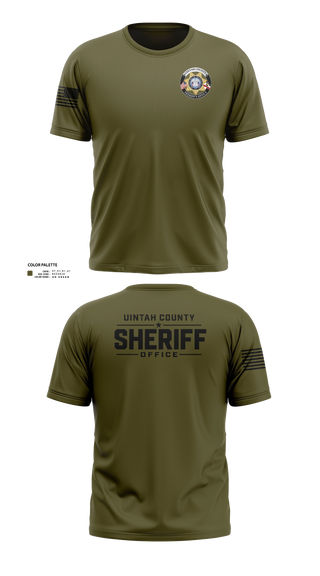 Short Sleeve Performance Shirt, Uintah County Sheriffs Office, Police, Teamtime, Team time, sublimation, custom sports apparel, team uniforms, spirit wear, spiritwear, sports uniforms, custom shirts, team store, custom team store, fundraiser sports, apparel fundraiser