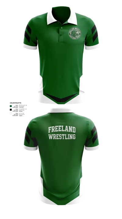 Freeland High School Wrestling 80257434 Short Sleeve Performance Polo - 21