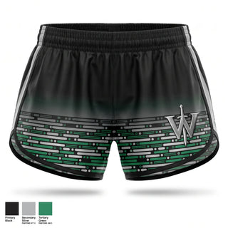 Womens Shorts, Warriors Lair, , Teamtime, Team time, sublimation, custom sports apparel, team uniforms, spirit wear, spiritwear, sports uniforms, custom shirts, team store, custom team store, fundraiser sports, apparel fundraiser