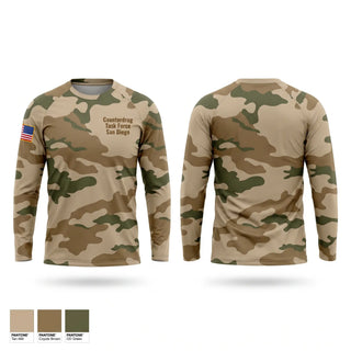 Long Sleeve Performance Shirt, Counterdrug Task Force - San Diego, Army, Teamtime, Team time, sublimation, custom sports apparel, team uniforms, spirit wear, spiritwear, sports uniforms, custom shirts, team store, custom team store, fundraiser sports, apparel fundraiser