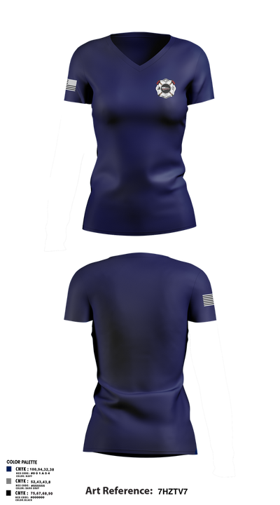 Camp 88840757 Women's Short Sleeve V-neck Shirt - 1