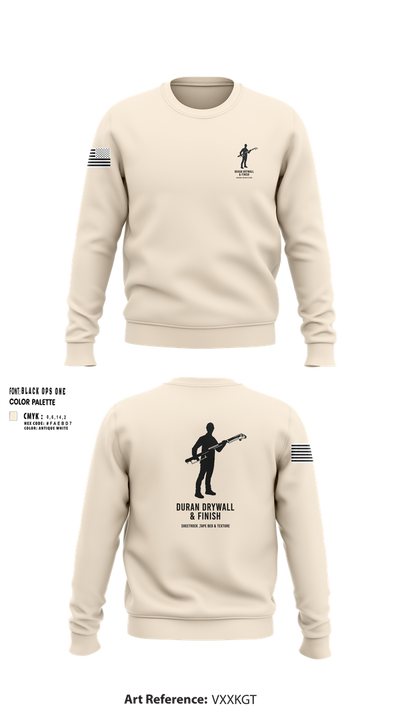 Duran Drywall & Finish 29256539 Crew Neck Sweatshirt - 100