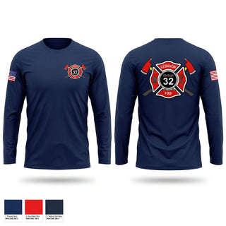 Long Sleeve Performance Shirt, Lebanon Fire, Fire Department, Teamtime, Team time, sublimation, custom sports apparel, team uniforms, spirit wear, spiritwear, sports uniforms, custom shirts, team store, custom team store, fundraiser sports, apparel fundraiser