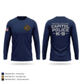 United States Capitol Police K9 Long Sleeve Performance Shirt - 1