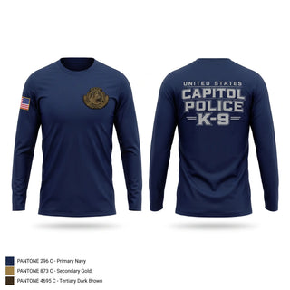 Long Sleeve Performance Shirt, United States Capitol Police K9, Police, Teamtime, Team time, sublimation, custom sports apparel, team uniforms, spirit wear, spiritwear, sports uniforms, custom shirts, team store, custom team store, fundraiser sports, apparel fundraiser