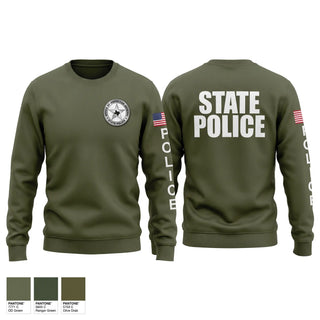 Crew Neck Sweatshirt, OIG-STATE POLICE, Police, Teamtime, Team time, sublimation, custom sports apparel, team uniforms, spirit wear, spiritwear, sports uniforms, custom shirts, team store, custom team store, fundraiser sports, apparel fundraiser