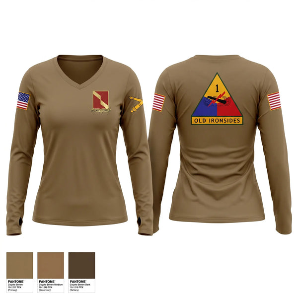 Womens Long Sleeve Vneck Shirt, 4-27 Fa, Army, Teamtime, Team time, sublimation, custom sports apparel, team uniforms, spirit wear, spiritwear, sports uniforms, custom shirts, team store, custom team store, fundraiser sports, apparel fundraiser