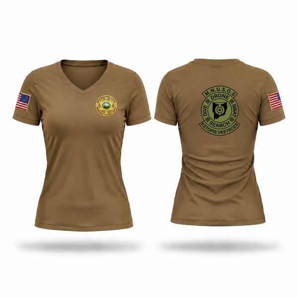 Womens Short Sleeve Vneck Shirt, Lighthorse Police Search and Rescue, Police, Teamtime, Team time, sublimation, custom sports apparel, team uniforms, spirit wear, spiritwear, sports uniforms, custom shirts, team store, custom team store, fundraiser sports, apparel fundraiser