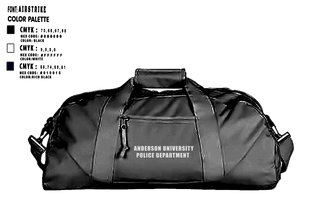 Duffle Bag, Anderson University Police Department, Police, Teamtime, Team time, sublimation, custom sports apparel, team uniforms, spirit wear, spiritwear, sports uniforms, custom shirts, team store, custom team store, fundraiser sports, apparel fundraiser