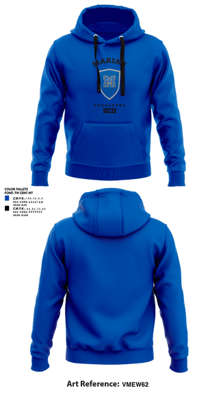 Hoodie, Marian Crusaders Soccer, Women's Soccer, Teamtime, Team time, sublimation, custom sports apparel, team uniforms, spirit wear, spiritwear, sports uniforms, custom shirts, team store, custom team store, fundraiser sports, apparel fundraiser