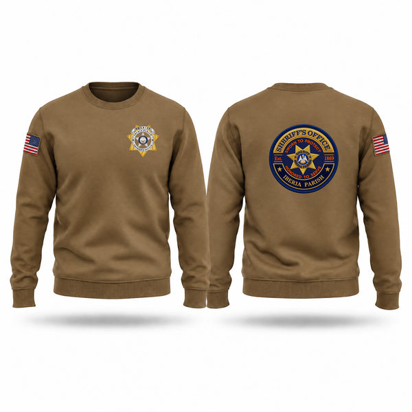 Crew Neck Sweatshirt, Iberia Parish Sheriff's Office, Police, Teamtime, Team time, sublimation, custom sports apparel, team uniforms, spirit wear, spiritwear, sports uniforms, custom shirts, team store, custom team store, fundraiser sports, apparel fundraiser