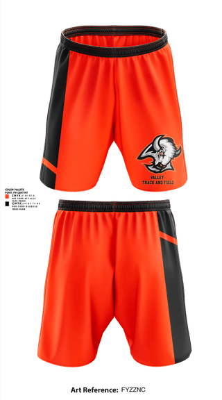 Athletic Shorts With Pockets, Valley High School Track & Field, Track & Field, Teamtime, Team time, sublimation, custom sports apparel, team uniforms, spirit wear, spiritwear, sports uniforms, custom shirts, team store, custom team store, fundraiser sports, apparel fundraiser