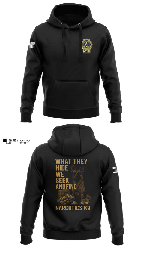 Hoodie, Narcotics K9, , Teamtime, Team time, sublimation, custom sports apparel, team uniforms, spirit wear, spiritwear, sports uniforms, custom shirts, team store, custom team store, fundraiser sports, apparel fundraiser