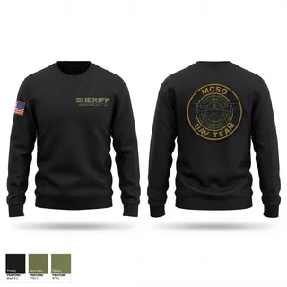 Crew Neck Sweatshirt, MCSO UAV Team, Police, Teamtime, Team time, sublimation, custom sports apparel, team uniforms, spirit wear, spiritwear, sports uniforms, custom shirts, team store, custom team store, fundraiser sports, apparel fundraiser