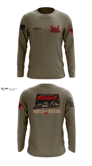 Long Sleeve Performance Shirt, 248th Engineer Company, National Guard, Teamtime, Team time, sublimation, custom sports apparel, team uniforms, spirit wear, spiritwear, sports uniforms, custom shirts, team store, custom team store, fundraiser sports, apparel fundraiser