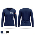 Roby Fire Dept Women's Long Sleeve V-neck Shirt - 1