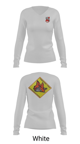 Womens Long Sleeve Vneck Shirt, 2/6 Fox Company, Marines, Teamtime, Team time, sublimation, custom sports apparel, team uniforms, spirit wear, spiritwear, sports uniforms, custom shirts, team store, custom team store, fundraiser sports, apparel fundraiser