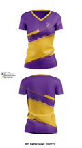 Purvis Middle School Cheer 52252572 Women's Short Sleeve V-neck Shirt - 1