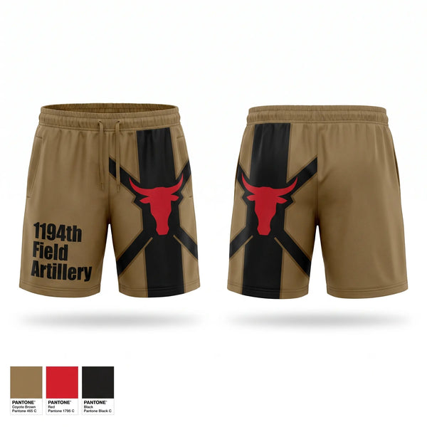Athletic Shorts With Pockets, 1-194th Field Artillery, Army, Teamtime, Team time, sublimation, custom sports apparel, team uniforms, spirit wear, spiritwear, sports uniforms, custom shirts, team store, custom team store, fundraiser sports, apparel fundraiser