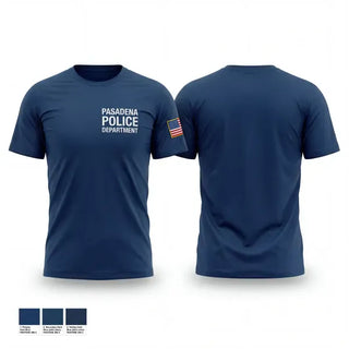 Old School Cotton Feel Shirt, Pasadena Police Department, Police, Teamtime, Team time, sublimation, custom sports apparel, team uniforms, spirit wear, spiritwear, sports uniforms, custom shirts, team store, custom team store, fundraiser sports, apparel fundraiser
