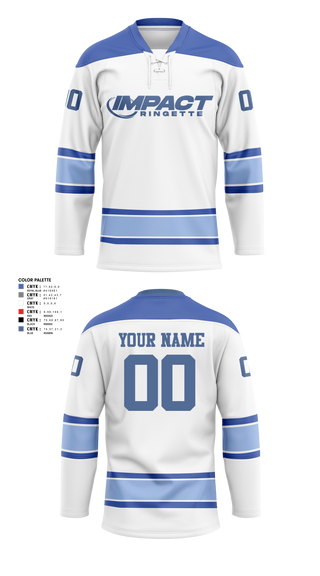 Hockey Jersey, Impact Ringette 2026, Ice Hockey, Teamtime, Team time, sublimation, custom sports apparel, team uniforms, spirit wear, spiritwear, sports uniforms, custom shirts, team store, custom team store, fundraiser sports, apparel fundraiser