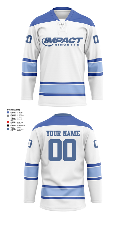 Hockey Jersey, Impact Ringette 2026, Ice Hockey, Teamtime, Team time, sublimation, custom sports apparel, team uniforms, spirit wear, spiritwear, sports uniforms, custom shirts, team store, custom team store, fundraiser sports, apparel fundraiser