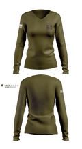 Wellsville TRT 21200750 Women's Long Sleeve V-neck Shirt - 3