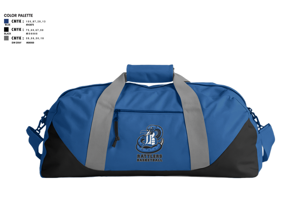 Duffle Bag, Rattlers, Men's Basketball, Teamtime, Team time, sublimation, custom sports apparel, team uniforms, spirit wear, spiritwear, sports uniforms, custom shirts, team store, custom team store, fundraiser sports, apparel fundraiser