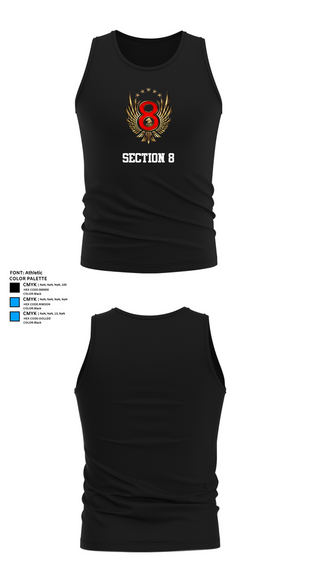 Tank Top, Section 8, , Teamtime, Team time, sublimation, custom sports apparel, team uniforms, spirit wear, spiritwear, sports uniforms, custom shirts, team store, custom team store, fundraiser sports, apparel fundraiser